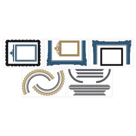 Декоративные наклейки КЛЭТТА, рамы д/настенного коллажа