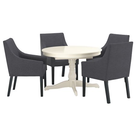 Стол и 4 стула, 110, 155 cm IKEA INGATORP ИНГАТОРП, SAKARIAS ЗАКАРИАС 192.859.27