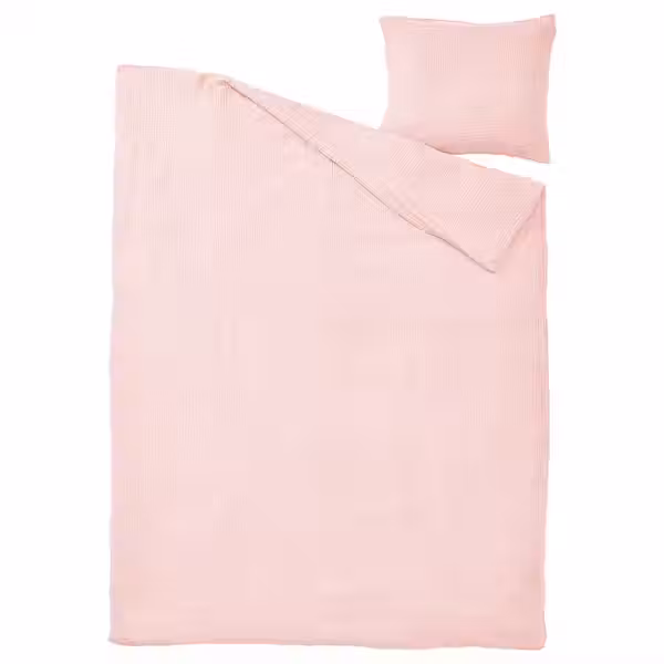 SCHERSMIN ШЕРСМИН Пододеяльник и наволочка - бледно-розовый 150x200/50x60 см - схема-чертеж с размерами