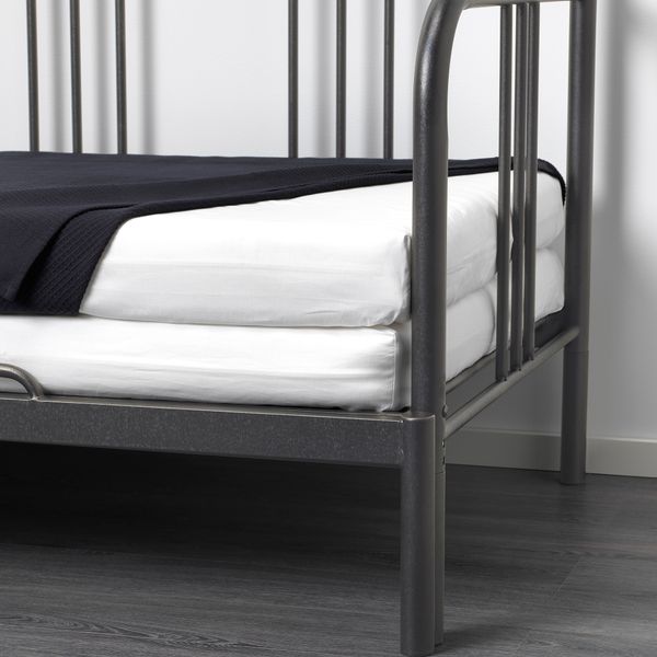 Кушетка с 2 матрасами, 80x200 см, черный, Åsvang жесткий IKEA FYRESDAL ФИРЕСДАЛЬ 694.280.90 - фото 8
