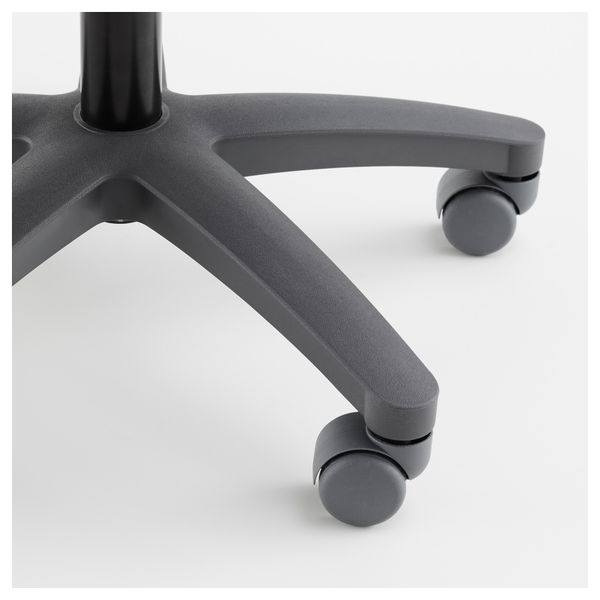 Рабочее кресло на колесах БАЛЬДРИАН, черный, серый - фото 7