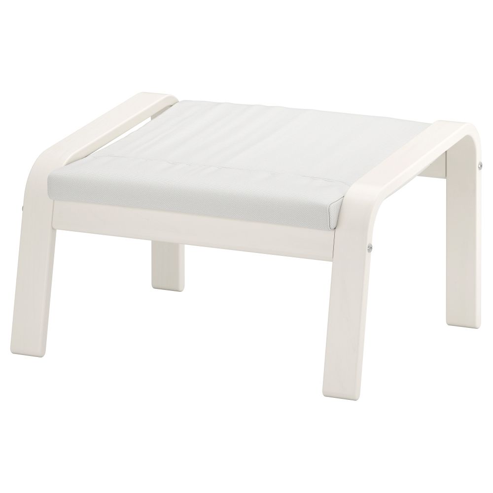 Табурет для ног ПОЭНГ, белый, Финнста белый - фото 1