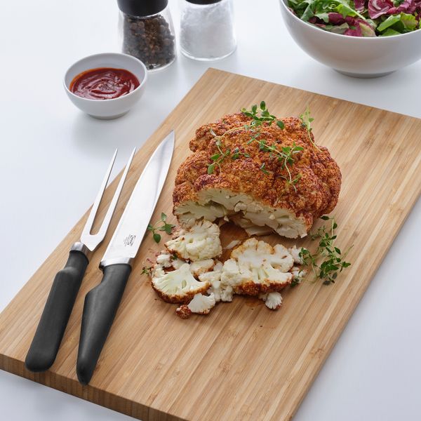 Траншерные вилка и нож, черный IKEA VÖRDA ВЁРДА 804.170.85 - фото 3