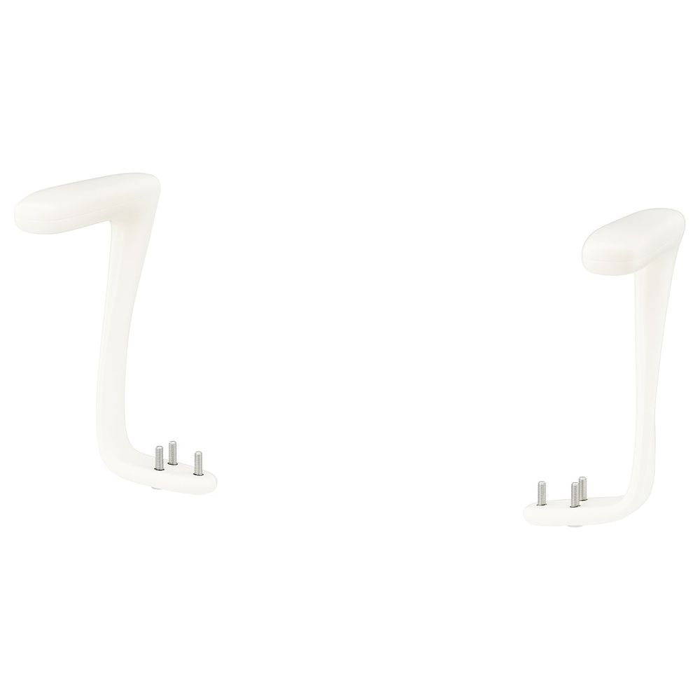 Комплект подлокотников 2шт, белый IKEA JÄRVFJÄLLET ЭРВФЬЕЛЛЕТ 804.294.32 - схема-чертеж с размерами