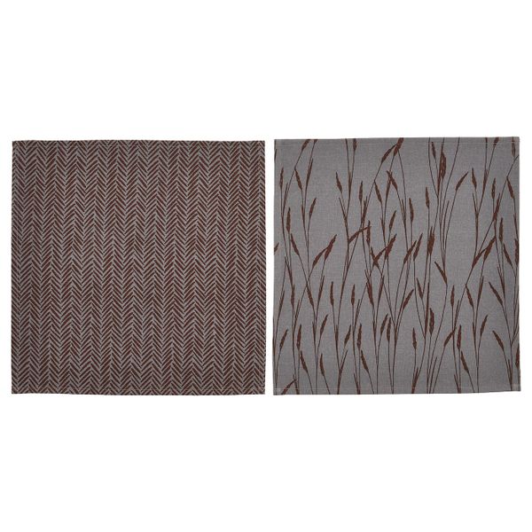 Салфетка, серый 40x40 см IKEA HÖSTKVÄLL ХЁСТКВЭЛЛ 304.975.17 - фото 1