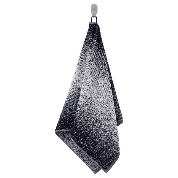 Полотенце, 50x100 см, белый/темно-синий IKEA NYCKELN 004.943.89 - фото 2