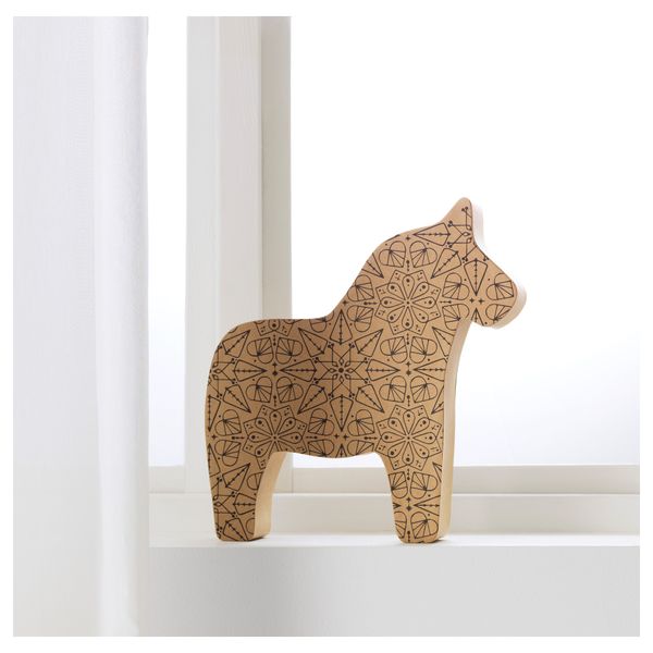 Украшение, лошадь ВИНТЕР 2016, естественный - схема-чертеж с размерами