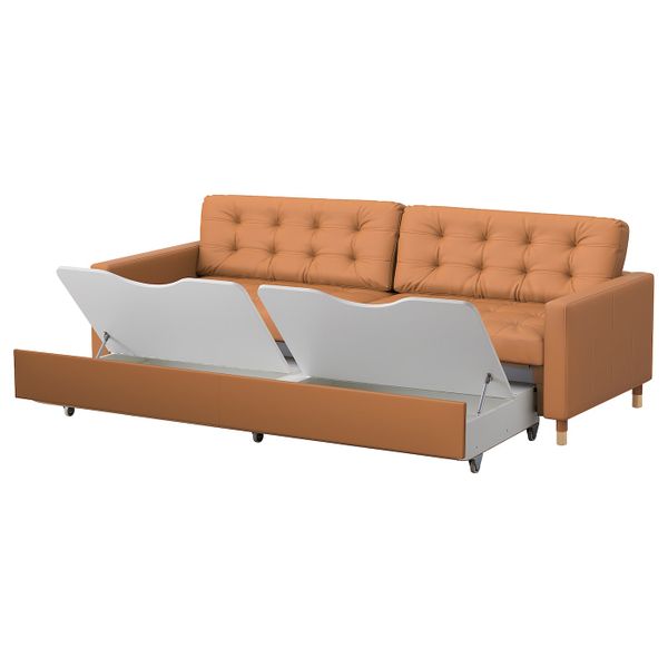 3-местный диван-кровать, Гранн/Бумстад золотисто-коричневый, дерево IKEA LANDSKRONA ЛАНДСКРУНА 092.830.14 - фото 4
