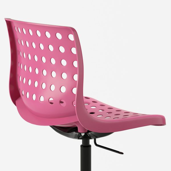 Рабочий стул, розовый, черный IKEA СКОЛБЕРГ / СПОРРЕН 992.756.65 - фото 2