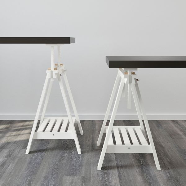 Опора для стола с полкой, белый 70x71/93 см IKEA FINNVARD ФИНВАРД 203.852.09 - фото 15