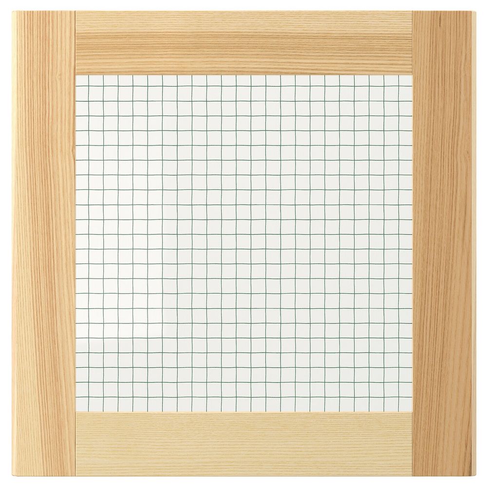 Стеклянная дверь, естественный ясень 40x40 см IKEA TORHAMN ТОРХЭМН 903.673.44 - фото 1