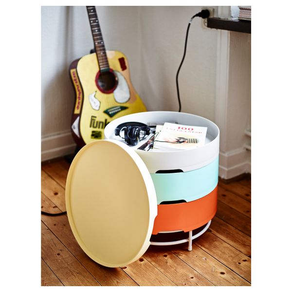 Столик с отделениями для хранения ИКЕА ПС 2014, разноцветный (44 см) - фото 4