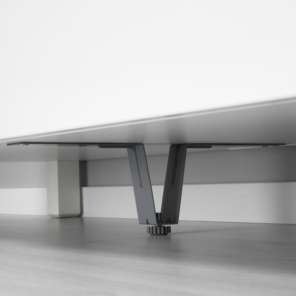 Ножка-подпорка, серый 10 см IKEA BESTÅ БЕСТО 803.838.82 - схема-чертеж с размерами