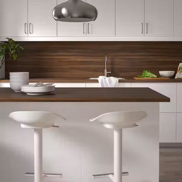 EKBACKEN Столешница под заказ - коричневый под грецкий орех/ламинат 30-45x2.8 см - фото 5