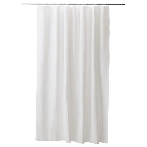 Штора для ванной, белый, 180x200 см IKEA ЭГГЕГРУНД 003.705.67 - фото 1