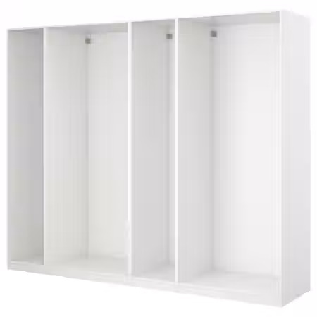 PAX 4 каркаса гардеробов - белый 300x58x236 см