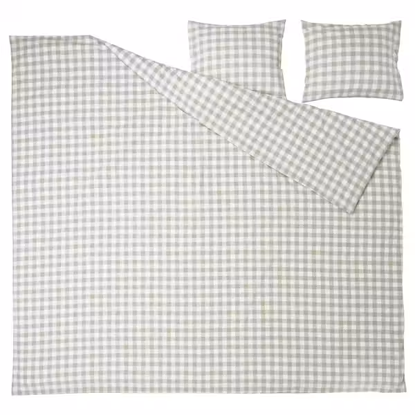 EKTANDVINGE ЭКТАНДВИНГЕ Пододеяльник и 2 наволочки - схема-чертеж с размерами