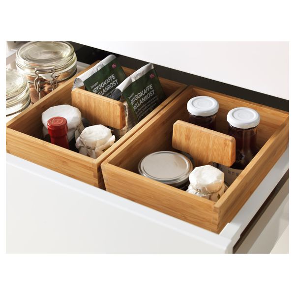 Ящик с ручкой, бамбук 24x17 см IKEA VARIERA ВАРЬЕРА 303.676.29 - фото 2