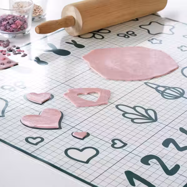 BAKTRADITION Коврик для выпечки - белый/бирюзовый 61x46 см - фото 4