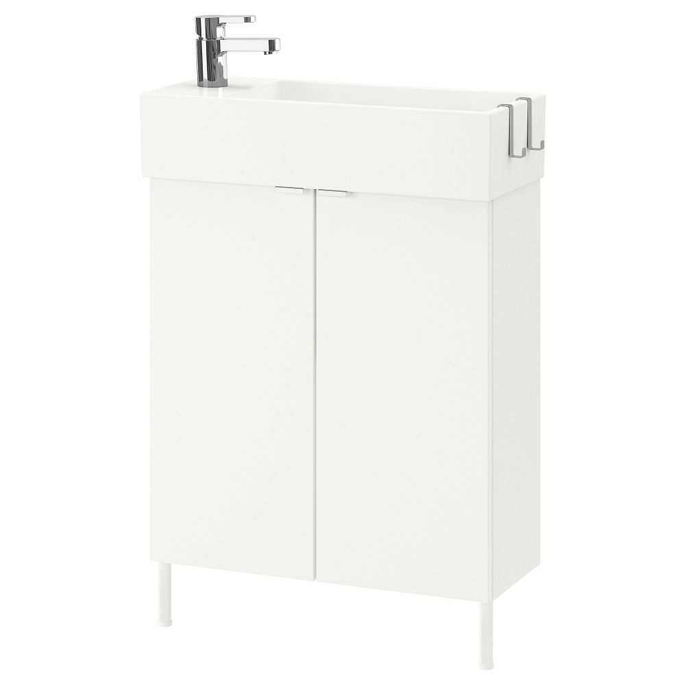 Шкаф под раковину с 2 дверцами ЛИЛЛОНГЕН, белый (62x27x88 см) - фото 1