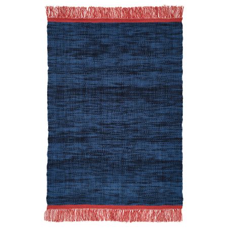 Ковер безворсовый, синий, 140x200 см IKEA ВЭРМЕР 704.409.82