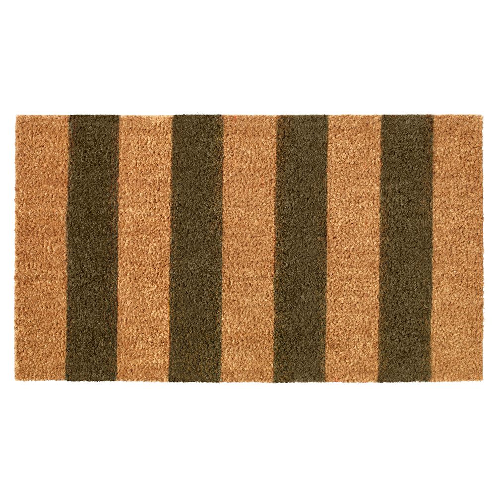 Придверный коврик КВОРИГ, неокрашенный, темно-зеленый (40x70 см) - фото 1