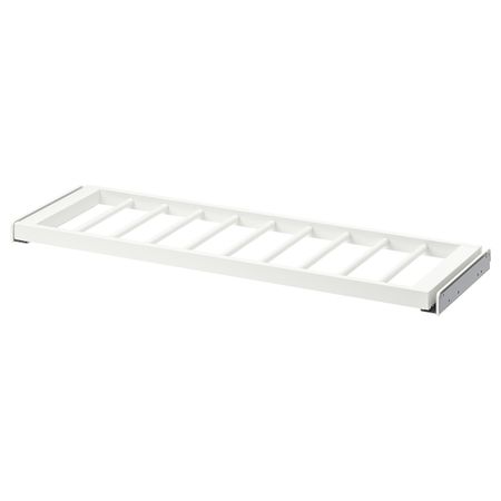 Выдвижная вешалка для брюк, белый 100x35 см IKEA KOMPLEMENT КОМПЛИМЕНТ 004.465.48