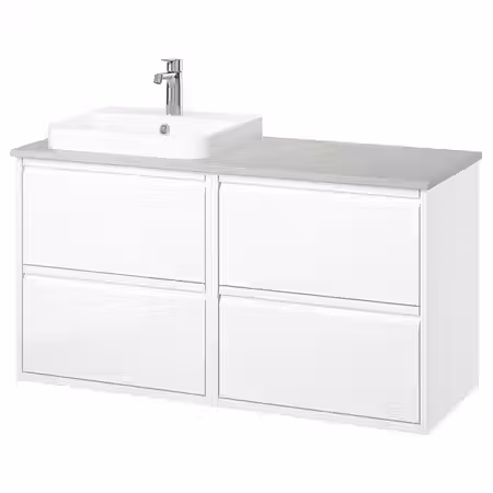 ÄNGSJÖN ЭНГШЁН / BACKSJÖN БАККШЁН Шкаф п-раковину/раковина/смеситель