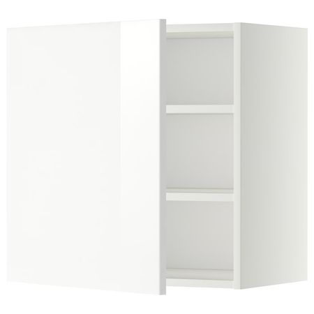 METOD Навесной шкаф с полками - белый/Ringhult белый 60x60 см