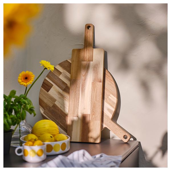 Доска разделочная, акация, 58x16 см IKEA BRÖGGAN 105.707.02 - фото 5