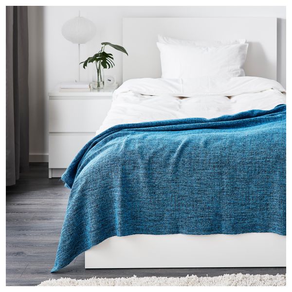 Плед ГУРЛИ, бирюзовый, синий (120x180 см) - схема-чертеж с размерами