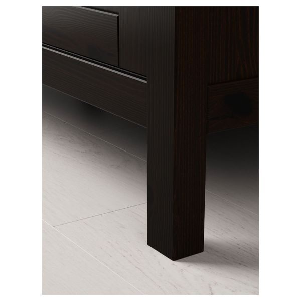 Гардероб с 2 раздвижными дверцами, черно-коричневый 120x197 см IKEA HEMNES ХЕМНЭС 703.824.92 - фото 7