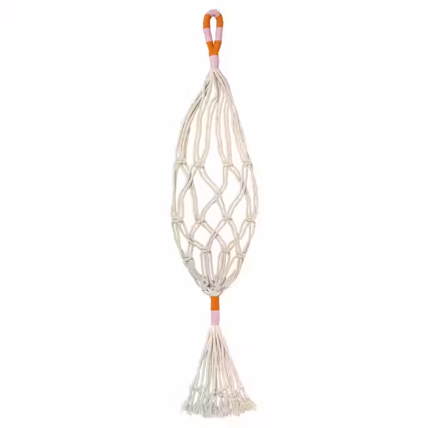 MÄVINN МЭВИНН Подвесной держатель для кашпо - белый/ручная работа - фото 1