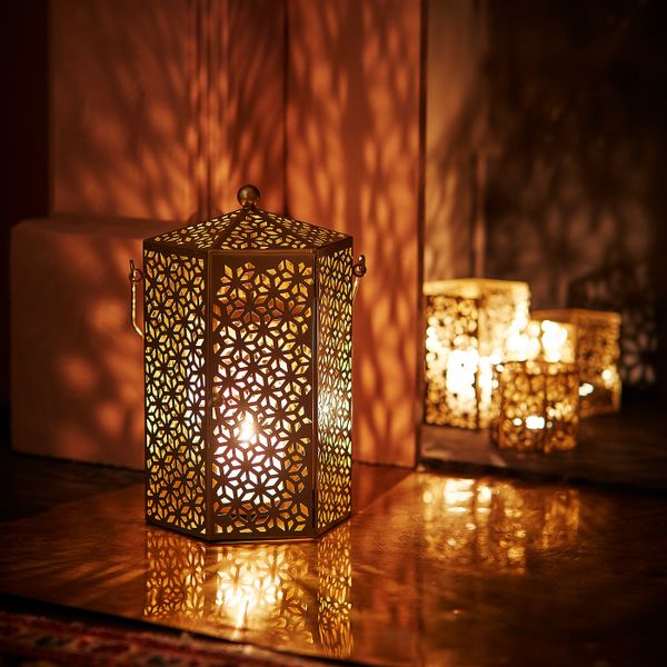 Фонарь для формовой свечи, золотой 32 см IKEA LJUVARE ЛЬЮВАРЕ 004.921.11 - схема-чертеж с размерами