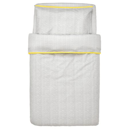 Комплект постельного белья, 3 предм, серый 60x120 см IKEA КЛЭММИГ 703.731.95