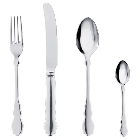 Столовый набор, 24 предмета СКУРЕН, нержавеющ сталь