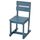 OMMJÄNGE ОММЬЕНГЕ Стул - морилка/синий