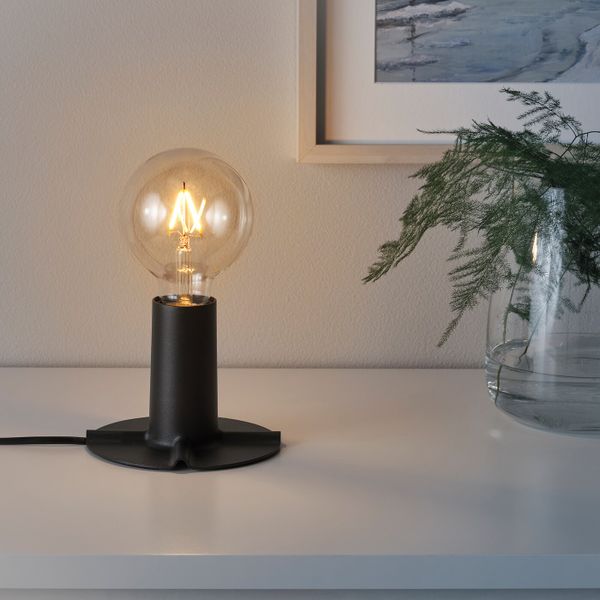 Основание настольной лампы, темно-серый, металл IKEA SKALLRAN СКАЛЛЬРАН 304.215.32 - фото 2