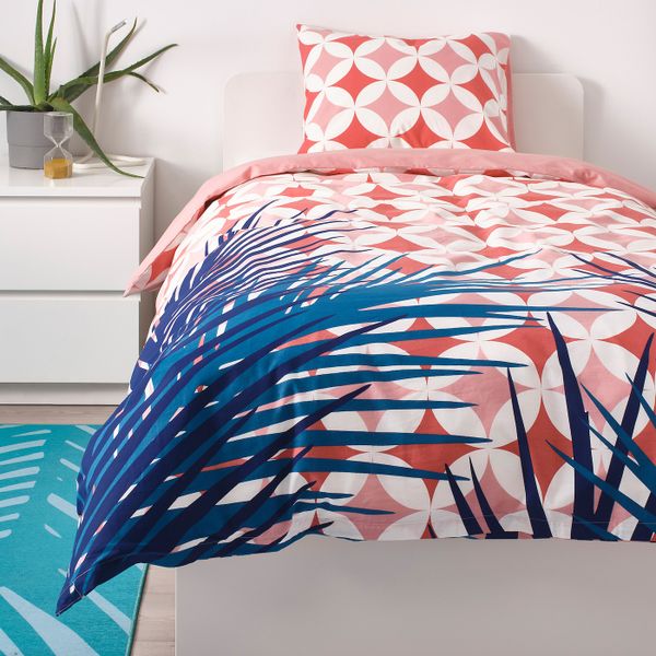 Пододеяльник и наволочка, под плитку/розовый 150x200/50x70 см IKEA GRACIÖS ГРАСИОС 004.624.54 - фото 4