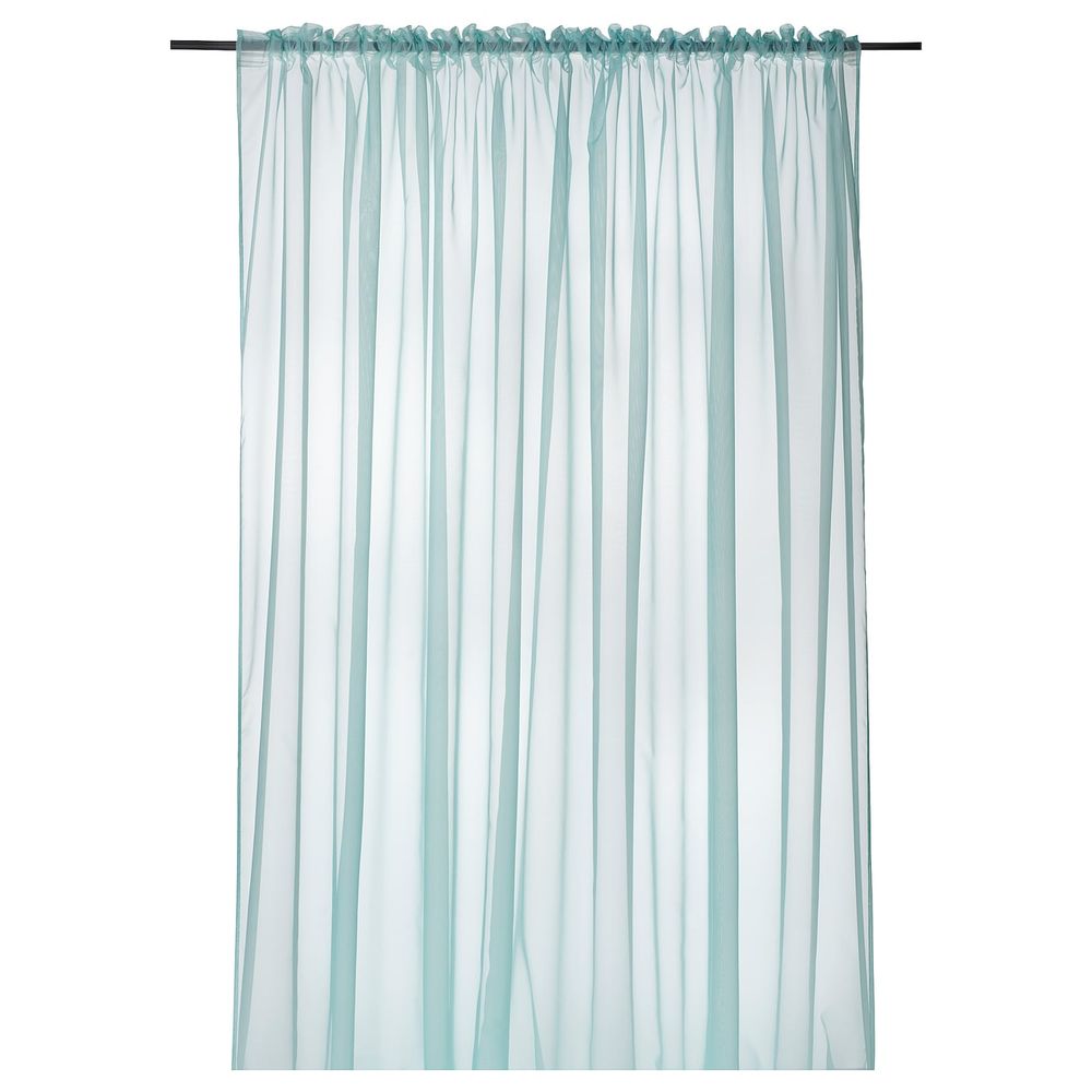 Гардина, 1 шт., бирюзовый 300x300 см IKEA REVLUMMER РЕВЛУММЕР 504.592.32 - фото 1