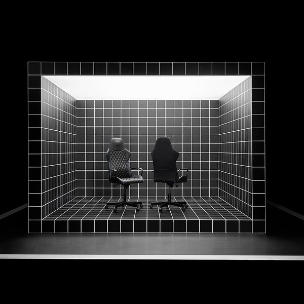 Стул для геймеров, Bomstad черный IKEA UTESPELARE УТЕСПЕЛАРЕ 105.076.16 - схема-чертеж с размерами