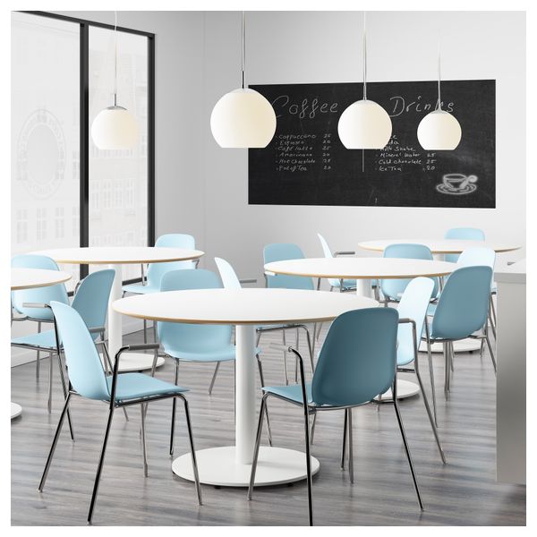 Легкое кресло ЛЕЙФ-АРНЕ, голубой, Дитмар хромированный - фото 4