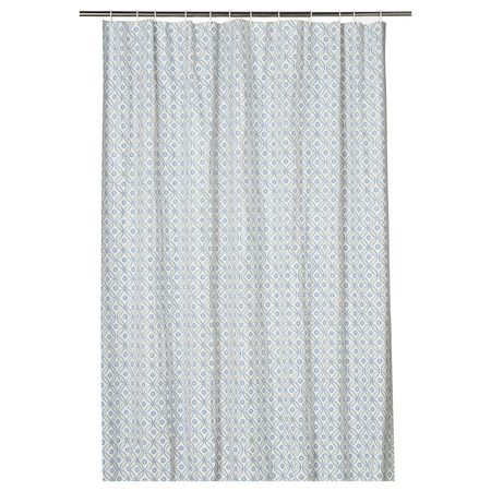 DOCKBÅT ДОККБОТ Штора для ванной - белый/разноцветный 180x200 см