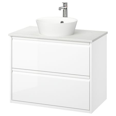 Шкаф с ящиками, раковина, смеситель IKEA KATTEVIK КАТТЕВИК, ÄNGSJÖN 095.214.11