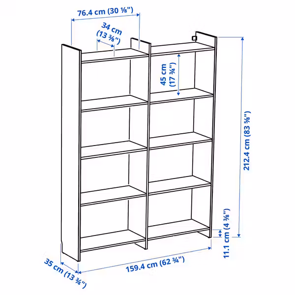 IKEA, дополнительный ракурс - схема-чертеж с размерами