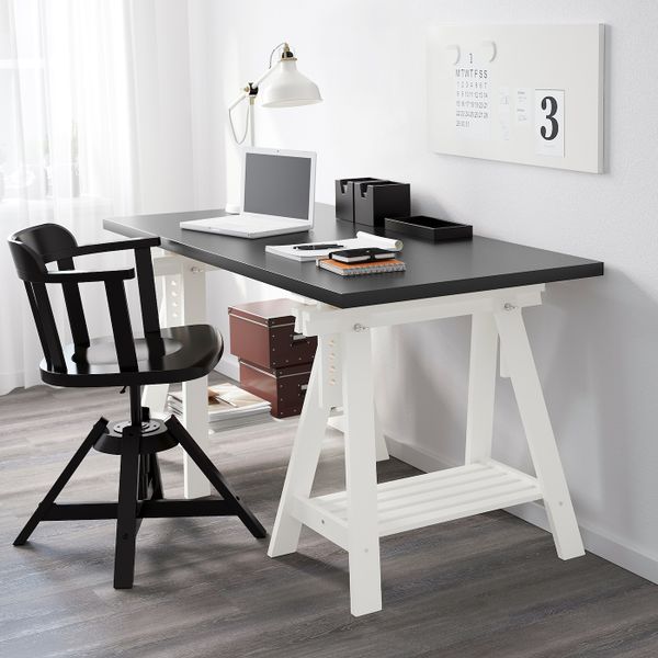 Опора для стола с полкой, белый 70x71/93 см IKEA FINNVARD ФИНВАРД 203.852.09 - фото 2