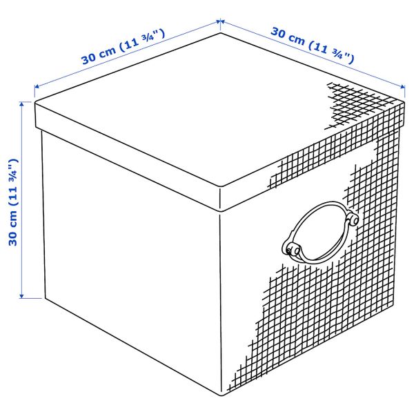 Упаковка 8 из 7 для IKEA - схема-чертеж с размерами