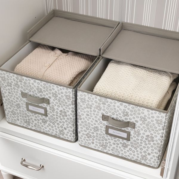 Коробка с крышкой, бежевый 35x50x30 см IKEA STORSTABBE СТОРСТАББЕ 104.103.65 - фото 4