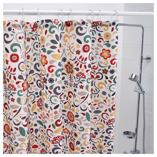 Штора для ванной ОКЕРКУЛЛА, разноцветный (180x200 см) - фото 2