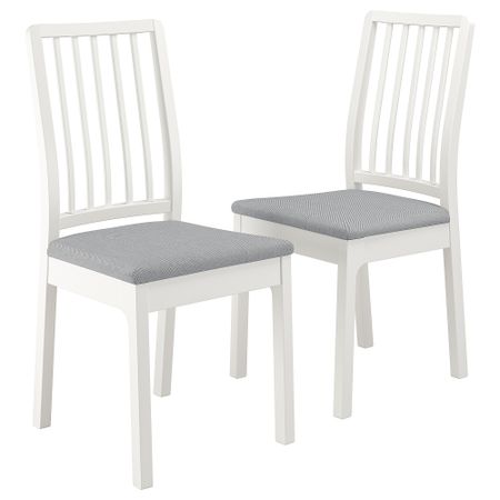Стул, белый, Orrsta светло-серый IKEA EKEDALEN ЛЕН ЭКЕДАЛЕН 293.998.29